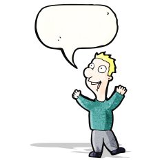 cartoon happy man N27