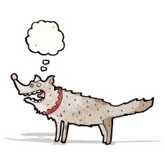 Cartoon Wolf N56