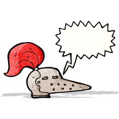 talking medieval helmet cartoon