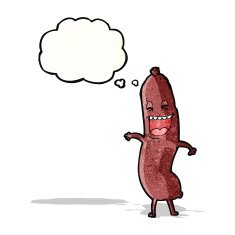 sausage cartoon character
