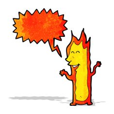 Fire Cartoon Character N2
