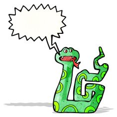 hissing snake cartoon N4