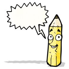 Pencil Cartoon Character N12