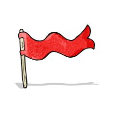cartoon waving flag N9