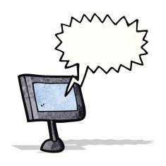 Cartoon Computer Screen N9