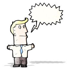 cartoon shouting office man N4