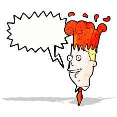 cartoon exploding head man N3