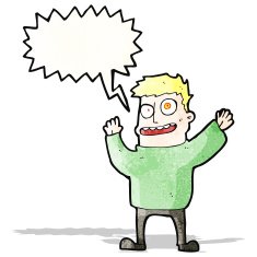 shouting mad man cartoon