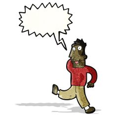 cartoon man dancing crazy