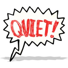 shout for quiet cartoon