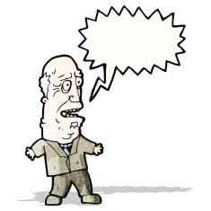 old man shouting