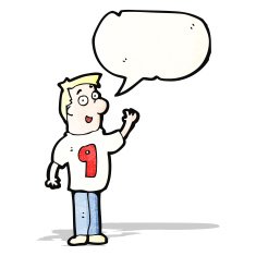 cartoon man in number nine shirt N2