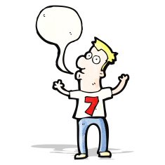 cartoon man in number seven shirt N3