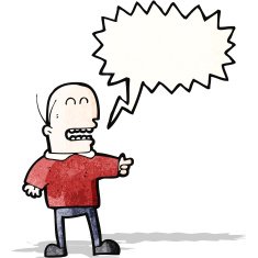cartoon man pointing and laughing N6