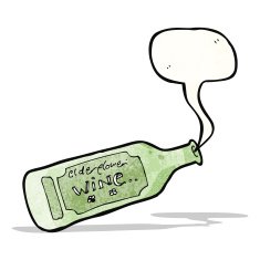 cartoon home brew wine