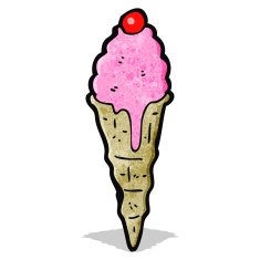 Cartoon Ice Cream Cone N54