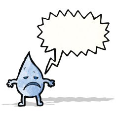 rain drop cartoon character N2