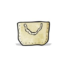 cartoon hessian bag