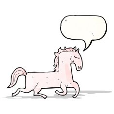 cartoon prancing horse N2