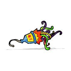 cartoon party popper N4