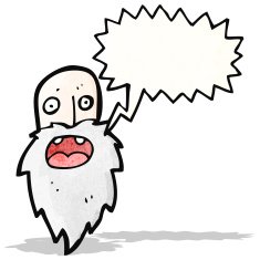 cartoon old man shouting