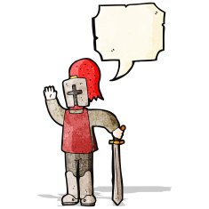 cartoon medieval knight N6