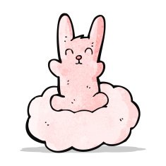cartoon pink rabbit N24