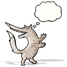 Cartoon Wolf N57