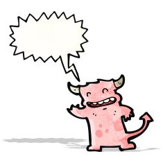 cartoon little devil N49