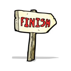 Cartoon Finish Sign N4