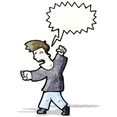 cartoon fighting man