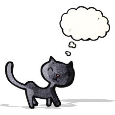 Black Cat Cartoon Character N5