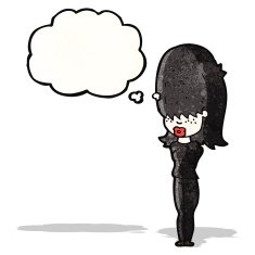 cartoon woman thinking N6