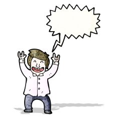 cartoon businessman celebrating N3