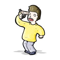 cartoon man with gun to head N4