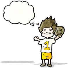Cartoon Soccer Player N20