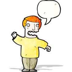 cartoon ginger man