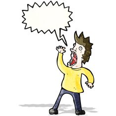 cartoon terrified man N35