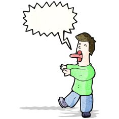 cartoon hynotized man