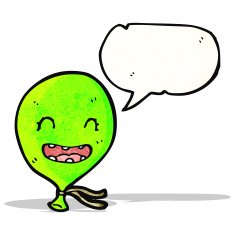 talking balloon cartoon character N3