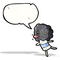cartoon little thunderhead cloud creature