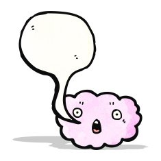 cartoon cloud with speech bubble N21