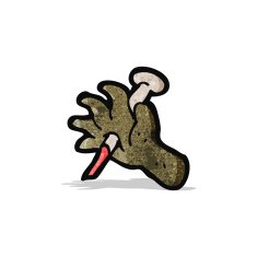 nail through hand cartoon