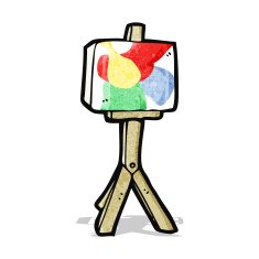 cartoon artist canvas