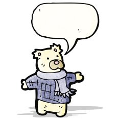 polar bear teddy cartoon N2