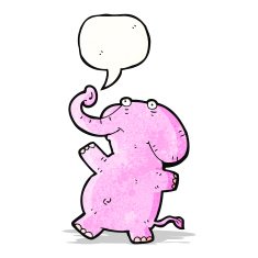 funny cartoon elephant N5