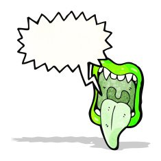 halloween mouth with sticking out tongue N5