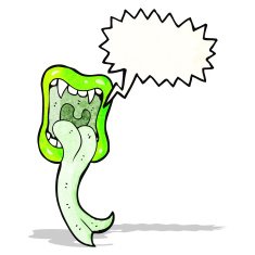 halloween mouth with sticking out tongue N6