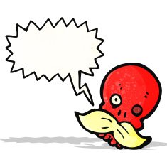 talking skull cartoon
