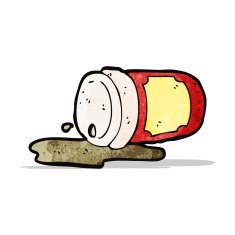 spilled coffee cup cartoon N2